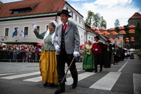 Izjemen obisk zaznamoval 50. Dneve narodnih noš in oblačilne dediščine v Kamniku (Blaž T. Muc)  (49)